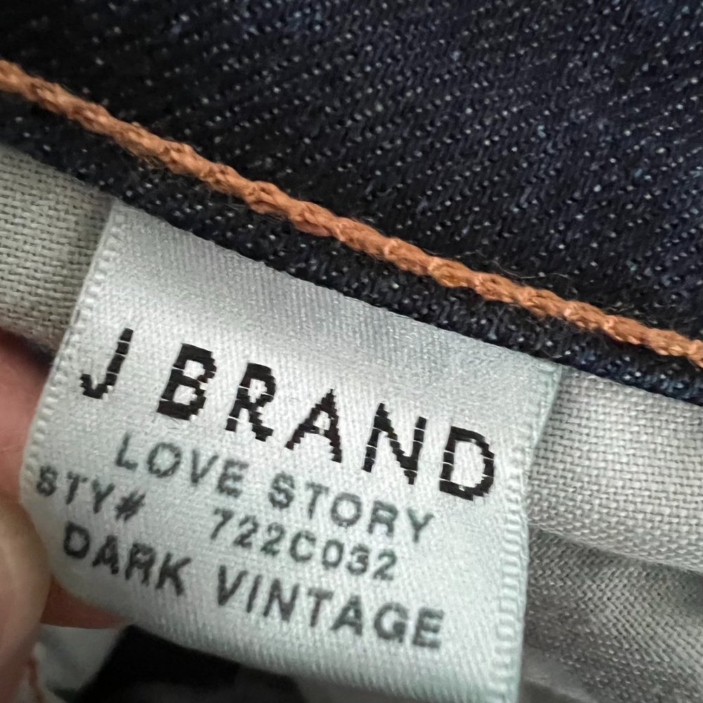 J Brand Love Story Flared Jeans, Dark Vintage, Size 25